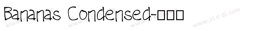 Bananas Condensed字体转换